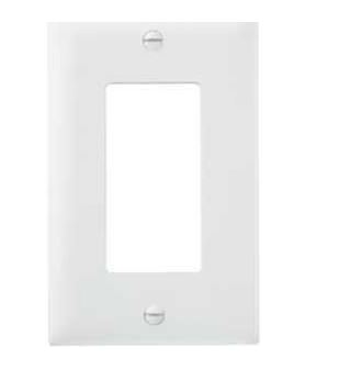 WHITE 1-GANG SWITCH WALLPLATE