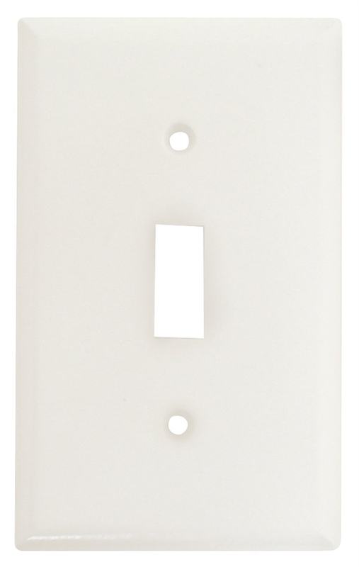 WHITE TOGGLE WALLPLATE 4-1/2IN