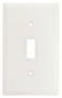 WHITE TOGGLE WALLPLATE 4-1/2IN