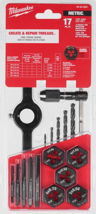 METRIC 17-PIECE TAP & DIE SET