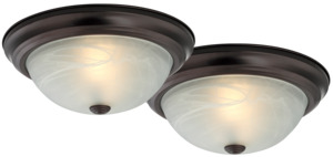 BRONZE FLUSH CEILING FIXTURE 60W