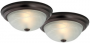BRONZE FLUSH CEILING FIXTURE 60W