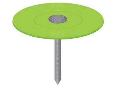 PLASTIC CAP NAILS 2IN 12GA