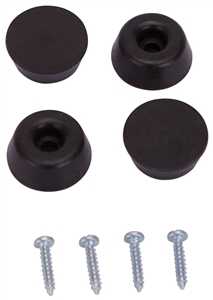BLACK RUBBER LEG TIPS 7/8IN