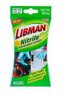 BLUE NITRILE ONE SIZE DISPOSABLE GLOVES