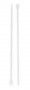 WHITE CABLE TIES 8IN