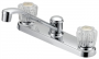 CHROME 2-HANDLE KITCHEN FAUCET
