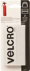 WHITE VELCRO STRIPS 2X4IN