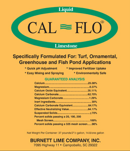 CAL FLO LIQUID LIMESTONE 2.5 GALLON