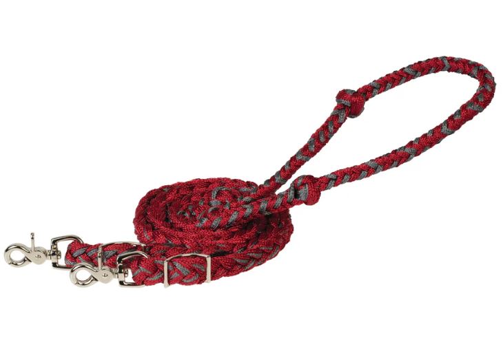 BRAIDED POLYESTER BARREL REINS