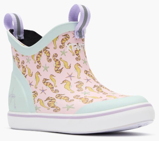 KIDS PINK SEAHORSE DECK BOOT