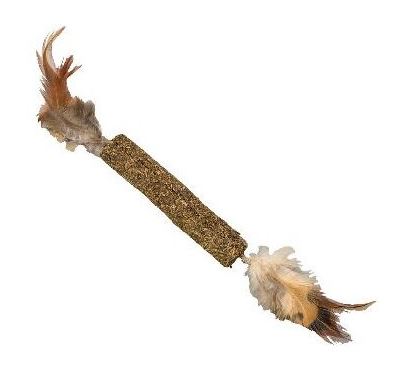 CATNIP STICK W/FEATHERS CAT TOY