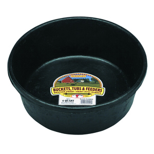 BLACK RUBBER FEED PAN