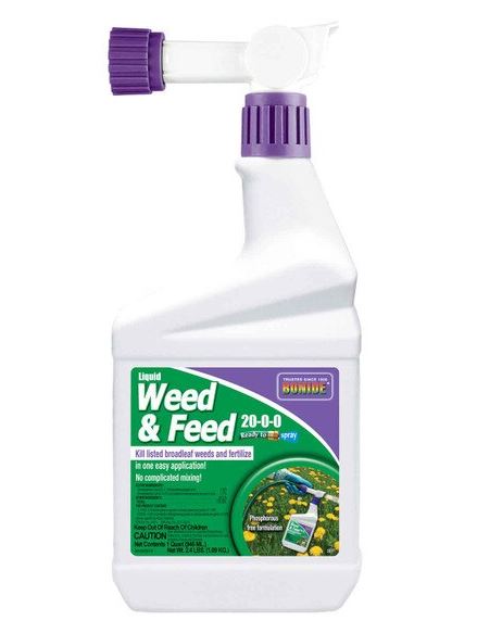 WEED & FEED FERTILIZER 1QT