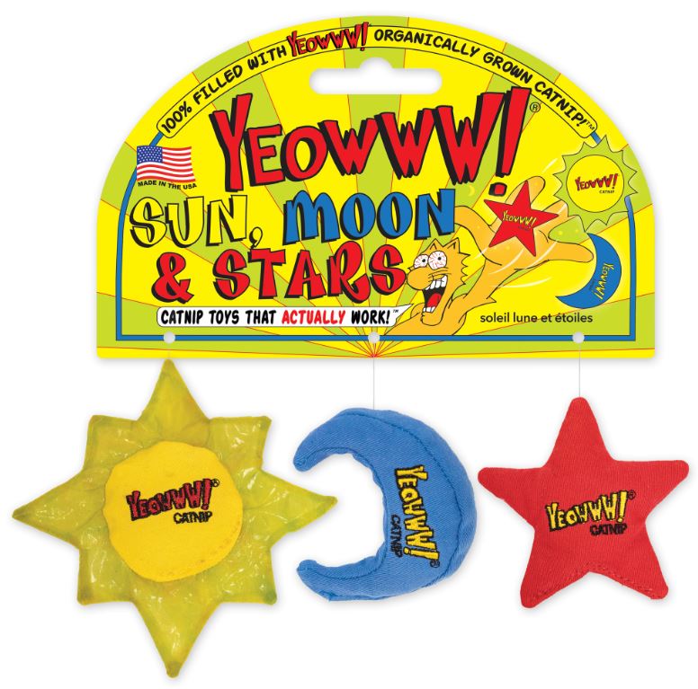 YEOWWW CATNIP SUN MOON & STARS
