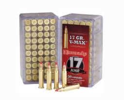 HORNADY 17HMR V-MAX 17 GRAIN 50 ROUNDS