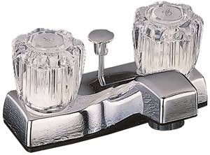 CHROME 2-HANDLE SINK FAUCET