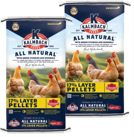 17% ALL NAT LAYER PELLETS 50LB