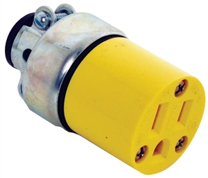 YELLOW ELECTRIC CONNECTOR 125V