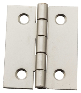 SATIN NICKEL DECO HINGE 1-1/2"