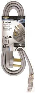 GRAY DRYER CORD 250V 6FT