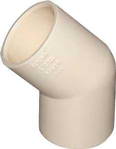 CPVC SCH40 45DEG PIPE ELBOW 1/2"