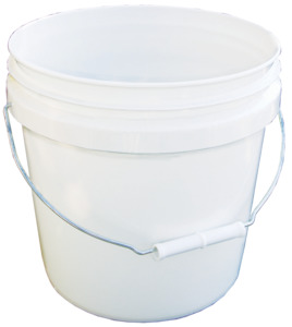 WHITE HDPE PAINT PAIL 2GAL