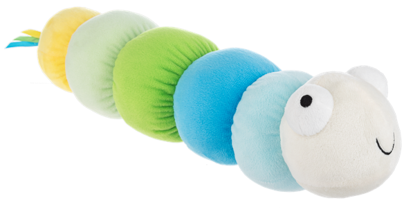 WIGGLES WORM RATTLE SQUEAKER