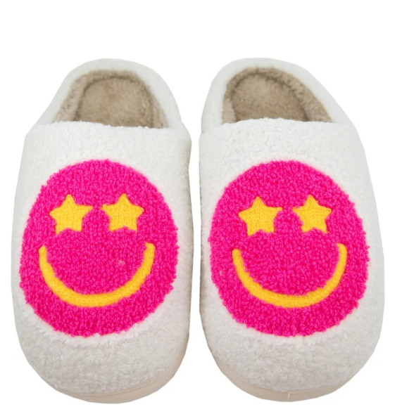 PINK STAR EYED FACE SLIPPER