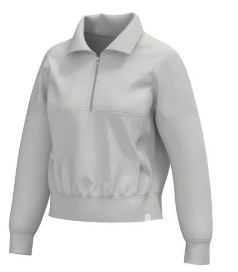 SAND VELVET FLEECE QUARTER ZIP