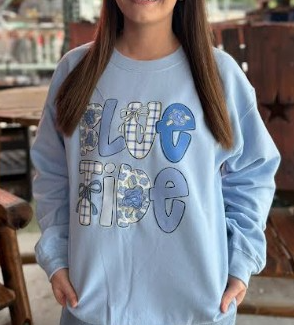 HYDRANGEA BLUE TIDE SWEATER