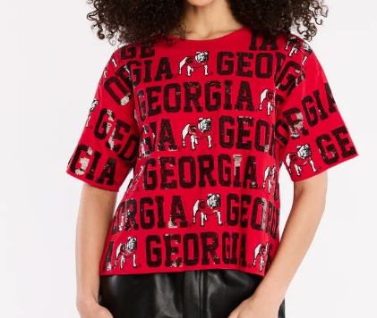 GA EMBROIDERED MOCK SWEATER