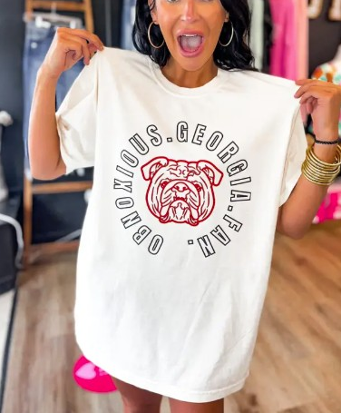 WHITE OBNOXIOUS FAN TEE