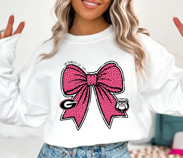 BULLDOGS BOW SWEATSHIRT