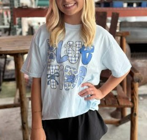 HYDRANGEA BLUE TIDE TEE