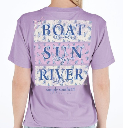 RIVER BOAT LILAC TEE