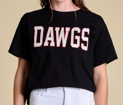 BLACK DAWGS VARSITY TEE