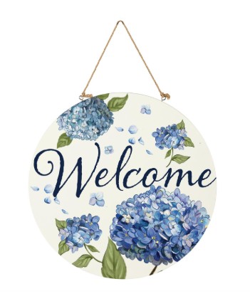 HYDRANGEA HAVEN DOOR HANGER