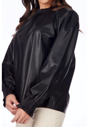 BLACK PUTNAM LEATHER TOP