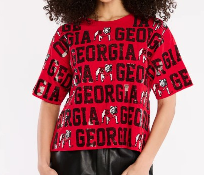 THE SEQUIN REPEAT TEE