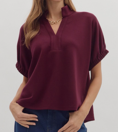 COLLAR BAND TOP