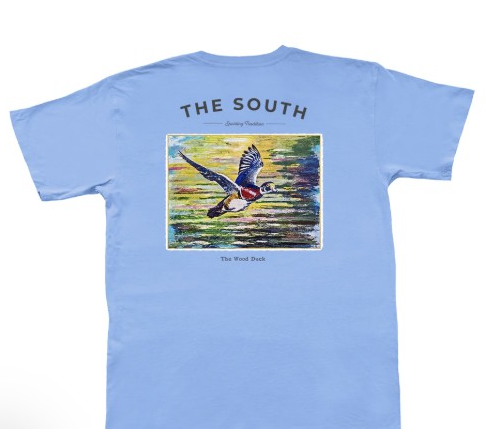 BLUE WOOD DUCK TEE