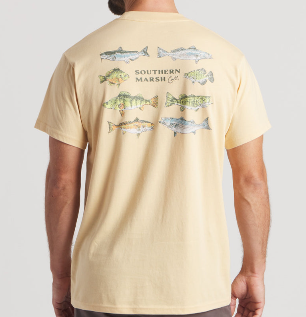 TAN SOUTHERN SWIMMERS TEE
