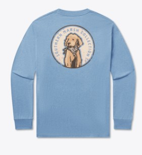 BLUE LONG SLEEVE LIFE'S GOLDEN TEE