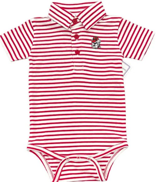 STRIPE POLO BULLDOG CREEPER