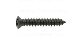 BLACK PHILLIPS OVAL DECO SCREW 8X1