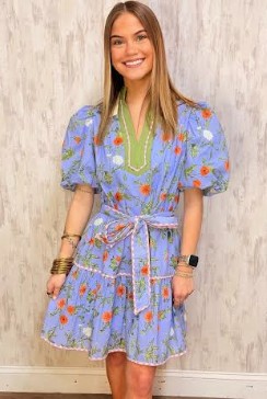 FLORAL TIE BACK DRESS