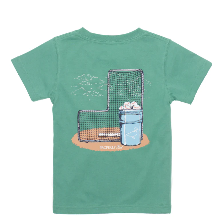 GREEN BASEBALL BUCKET TEE