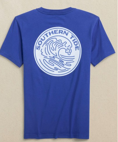 BLUE WAVE BADGE TEE