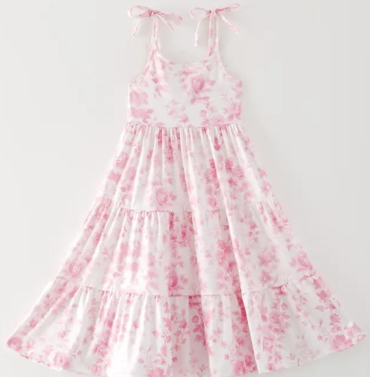 SUMMER PINK FLORAL DRESS